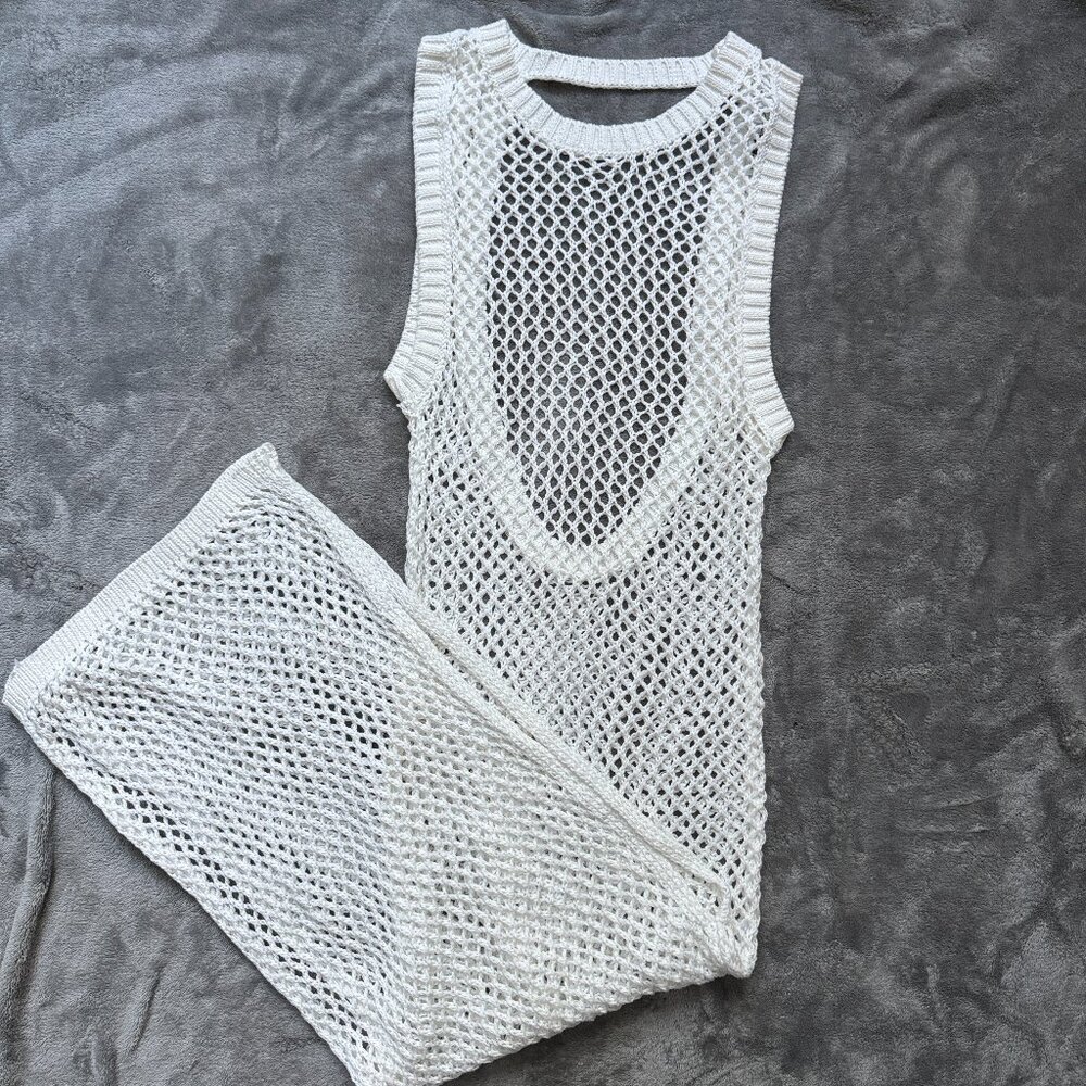 Beach Riot Holly Cover Up Dress White Size M
